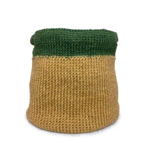 Decorative Handmade Crochet Planter Bag - 2 Colors