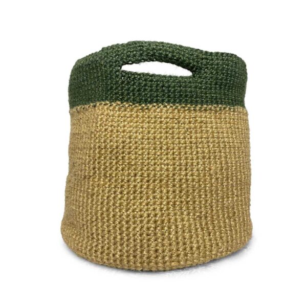 Decorative Handmade Crochet Planter Bag - 2 Colors